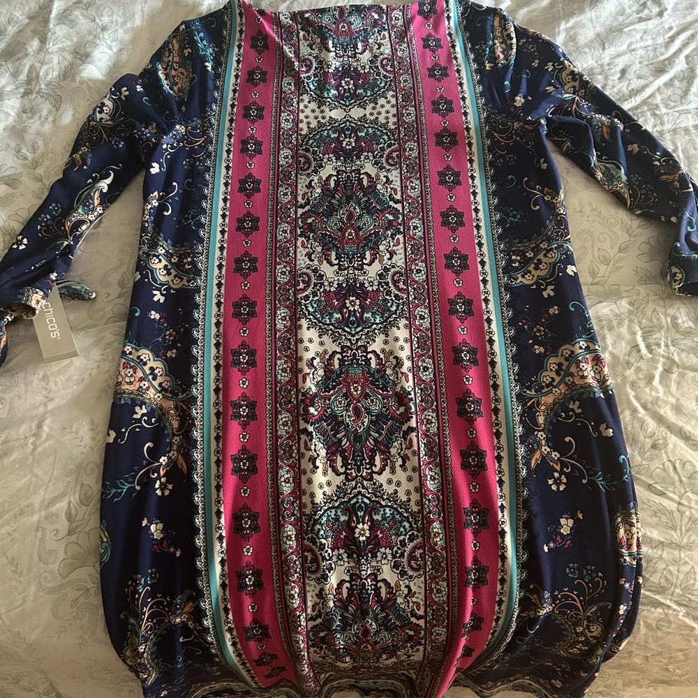 Chico's Multicolor Long Sleeve Dress